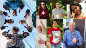 Afbeelding met persoon, foto, groep, poseren Automatisch gegenereerde beschrijving