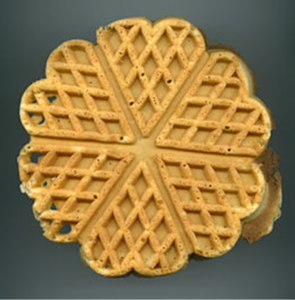 Grote Wafels met hartjes (per 6 stuks)